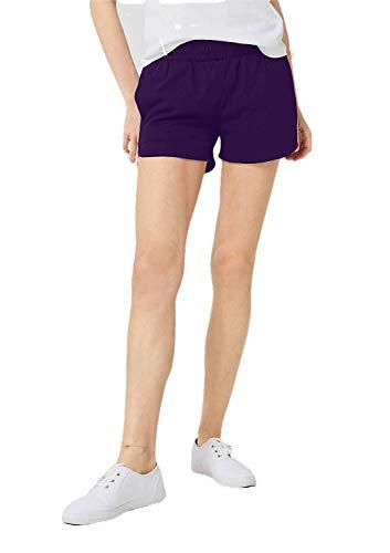 patrorna womens sports shorts (pt-60_purple_5xl)