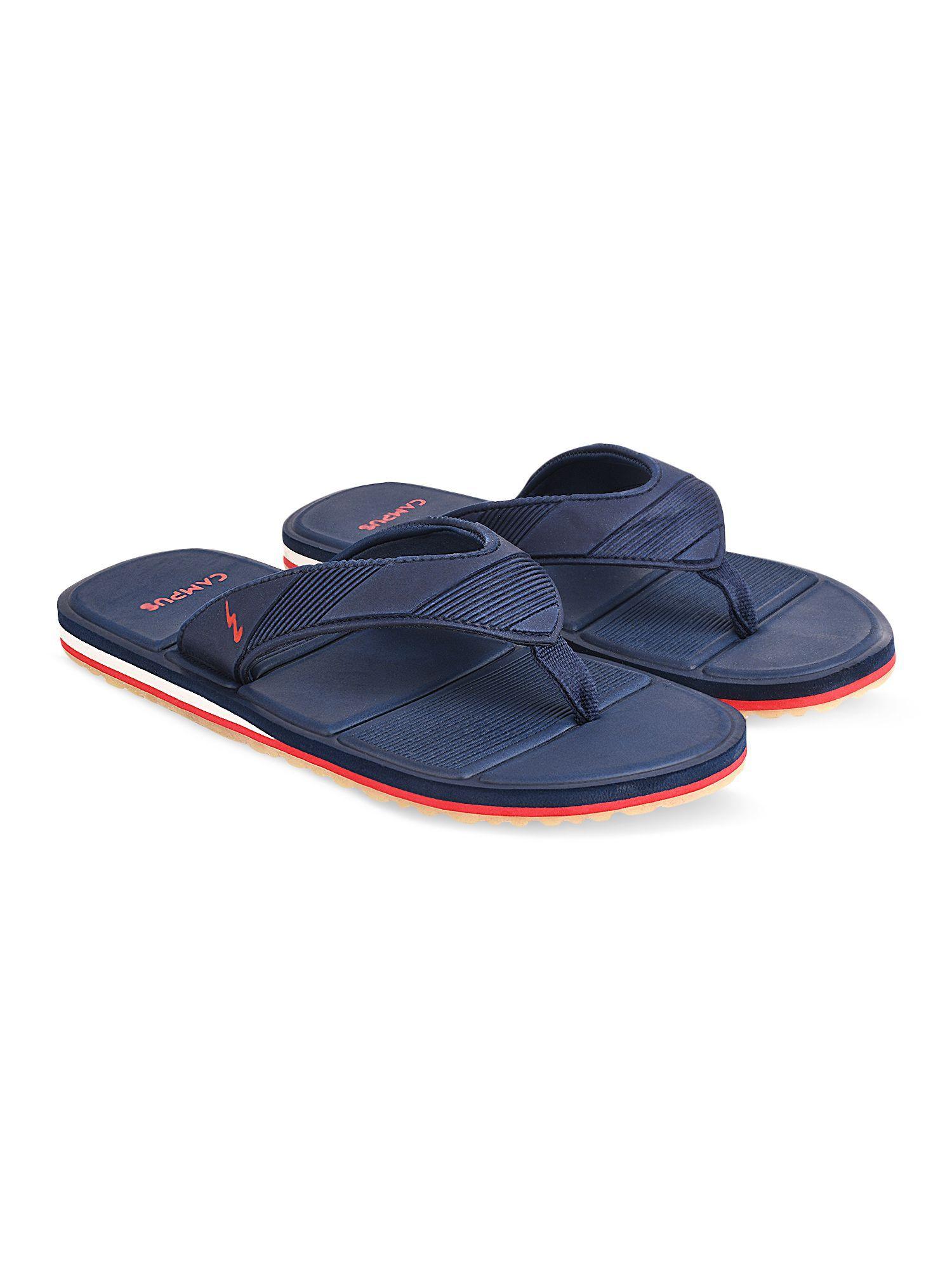 patterned-blue-flip-flops-for-men