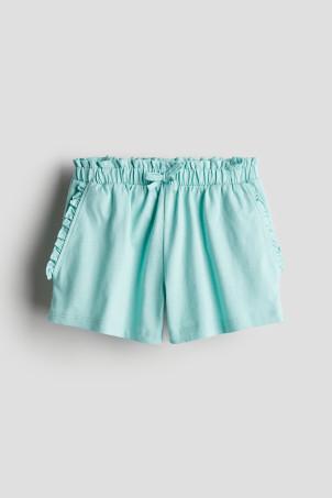 patterned paper bag shorts