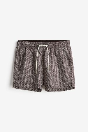 patterned swim shorts