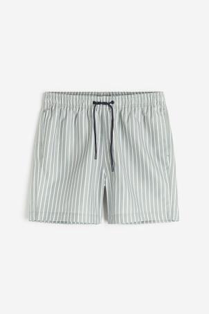 patterned swim shorts