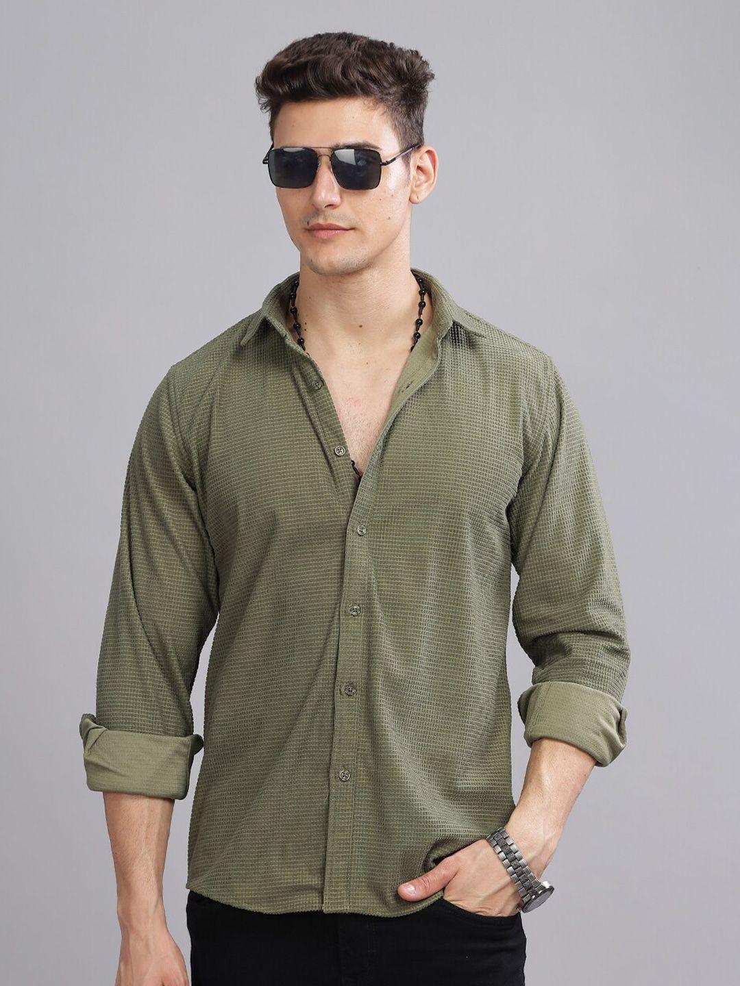paul street standard slim fit textured wrinkle free corduroy casual shirt