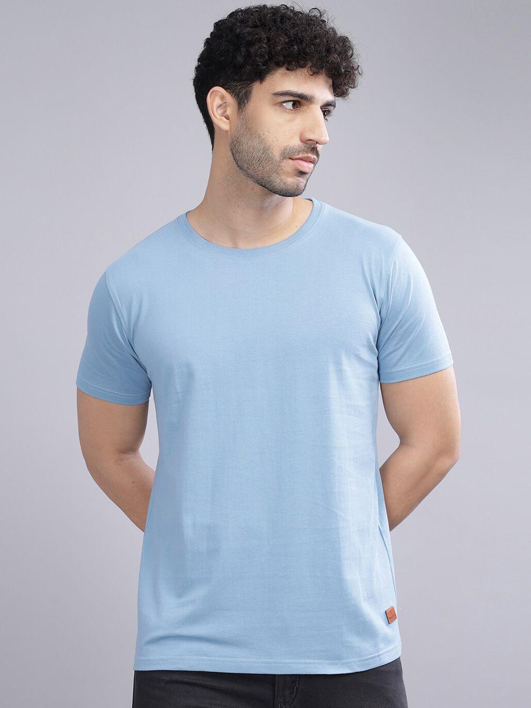 paul street round neck bio finish pure cotton slim fit t-shirt