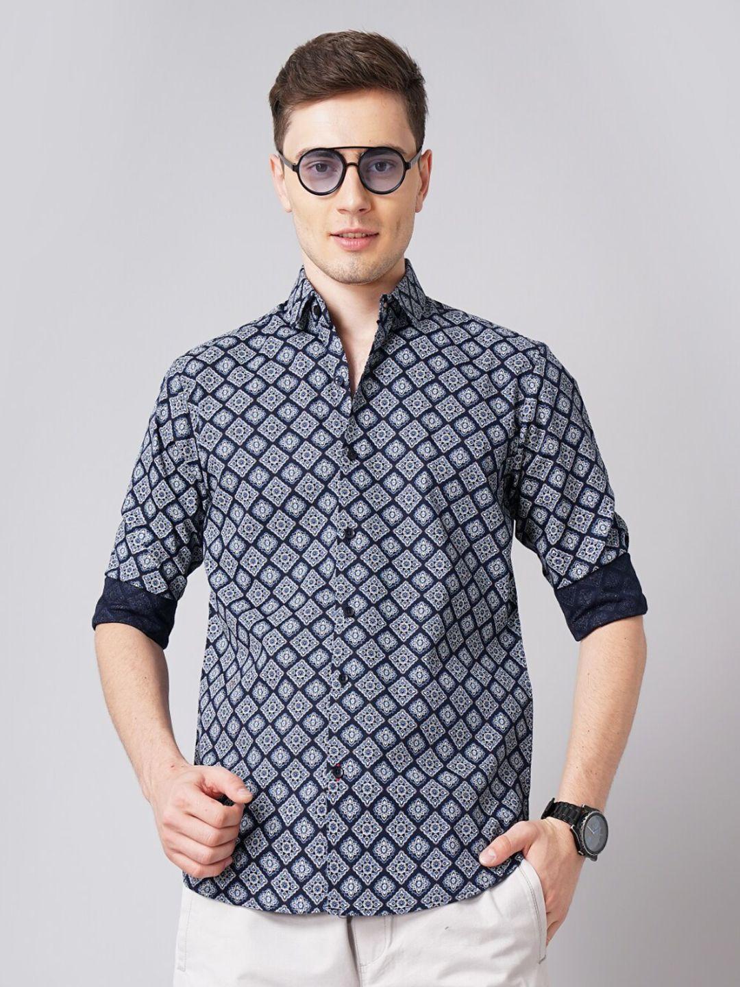 paul street standard ethnic motifs printed cotton casual shirt