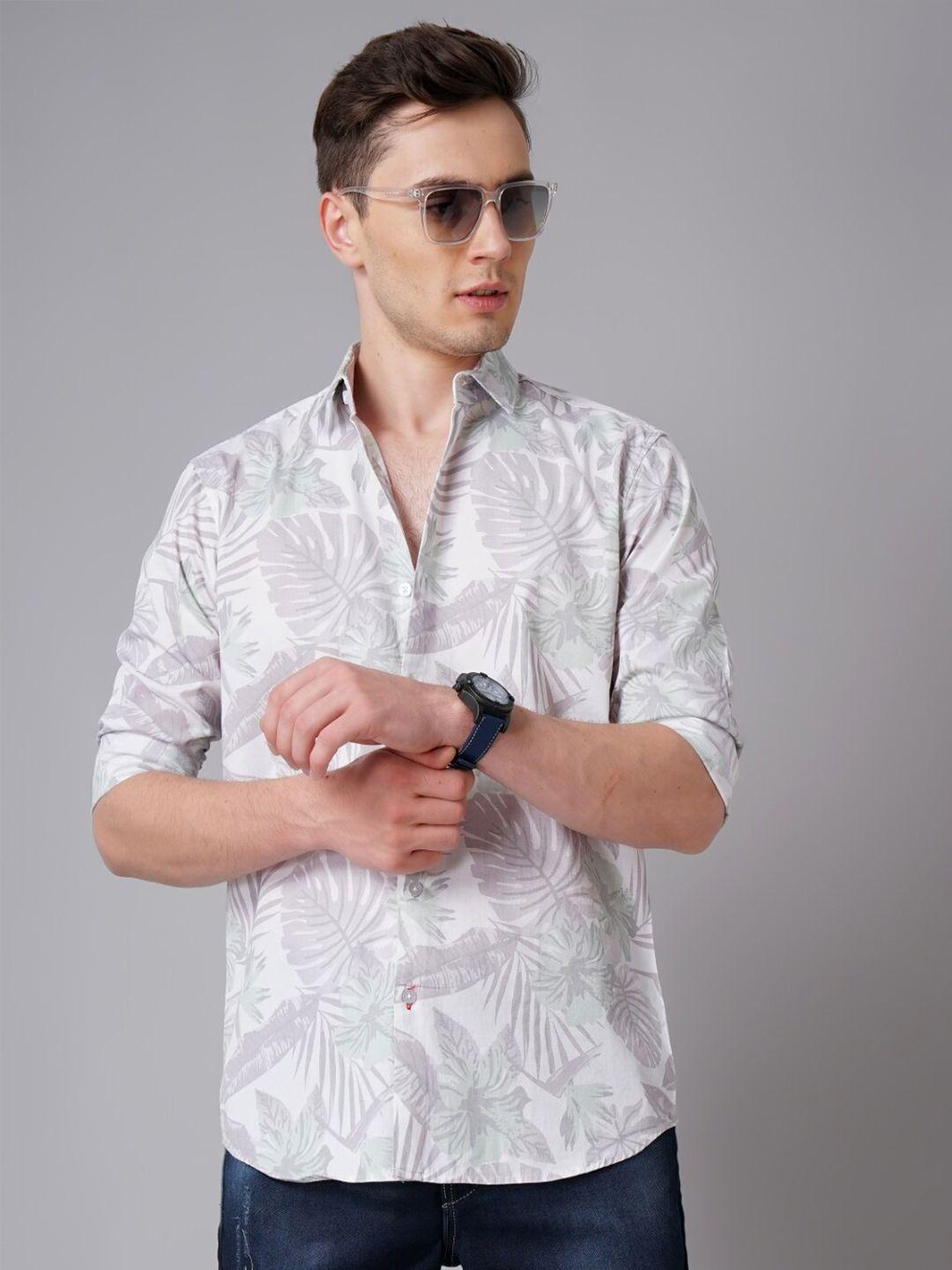 paul street standard floral printed cotton casual shirt