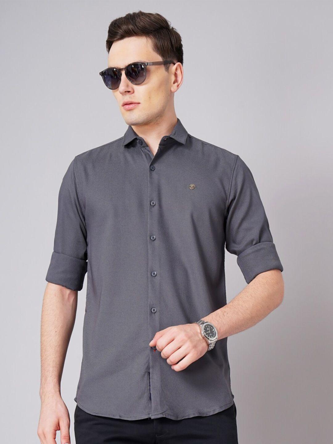 paul street standard slim fit long sleeves casual shirt