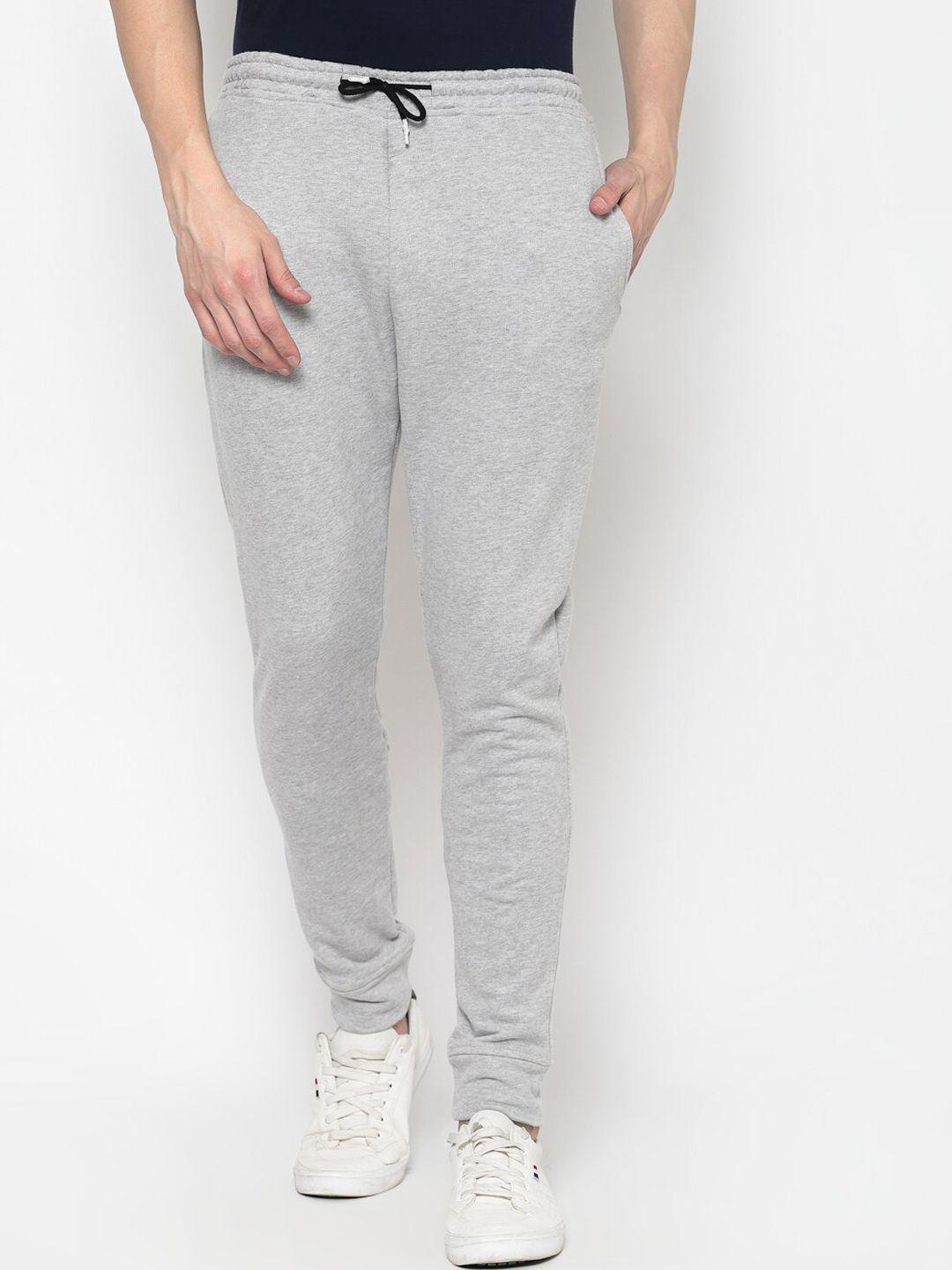 pause men silver slim fit trackpant