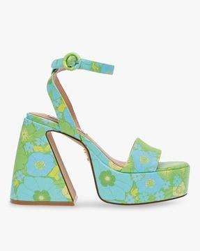 paysin chunky heeled sandals with ankle-loop