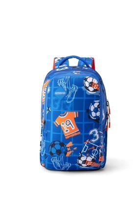 pazzo+ polyester 3 compartment unisex backpack - blue