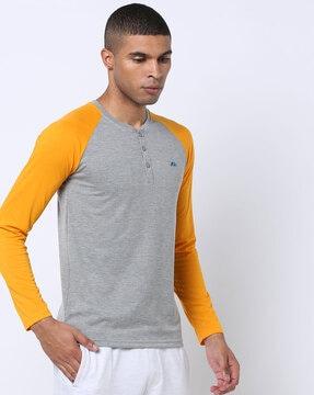 pc fs slim fit henley t-shirt