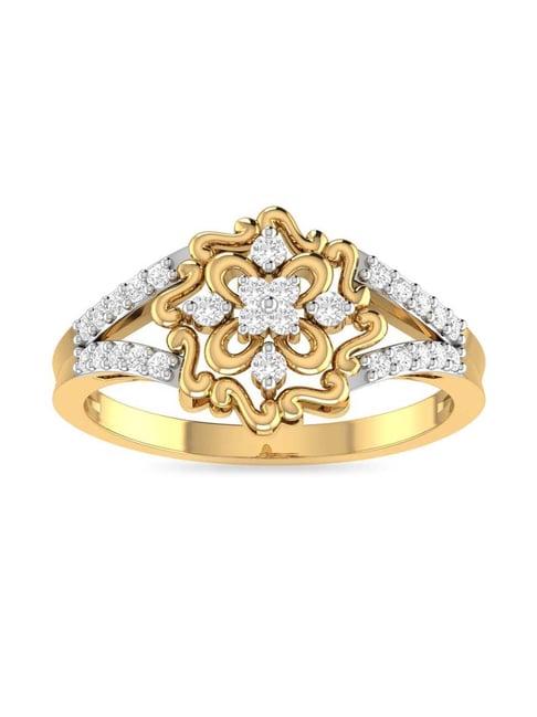 pc jeweller 22k yellow gold isaakios ring for women