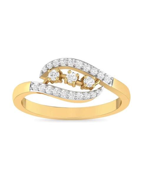 pc jeweller 22k yellow gold mayah ring for women