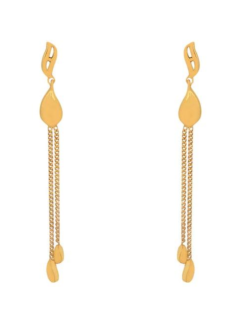 pc jeweller anahat 22 kt gold earrings