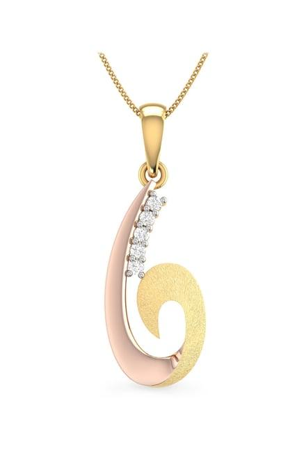 pc jeweller cosgrove 22 kt gold pendant without chain