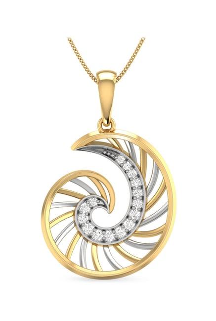 pc jeweller covey 22 kt gold pendant without chain