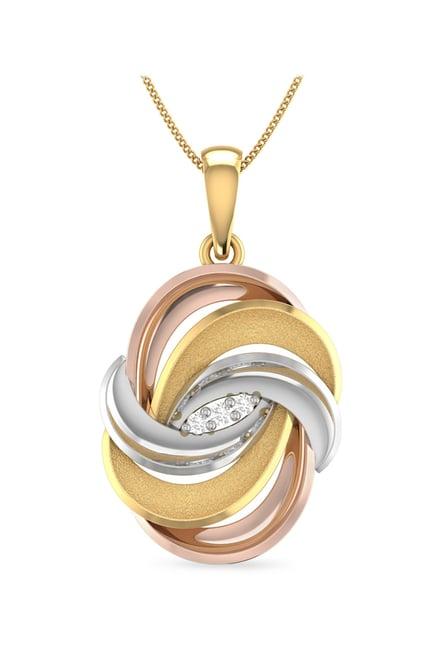 pc jeweller cronan 22 kt gold pendant without chain