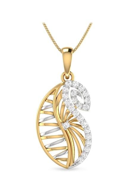 pc jeweller daimhin 22 kt gold pendant without chain