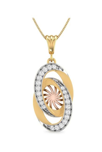 pc jeweller dallan 22 kt gold pendant without chain