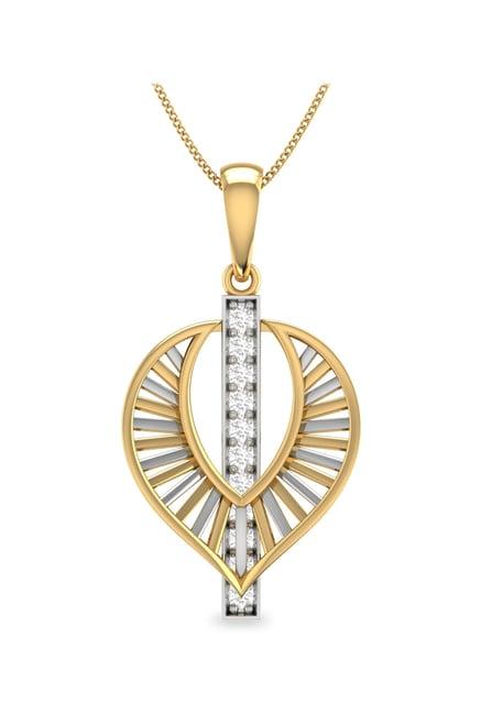 pc jeweller davey 22 kt gold pendant without chain