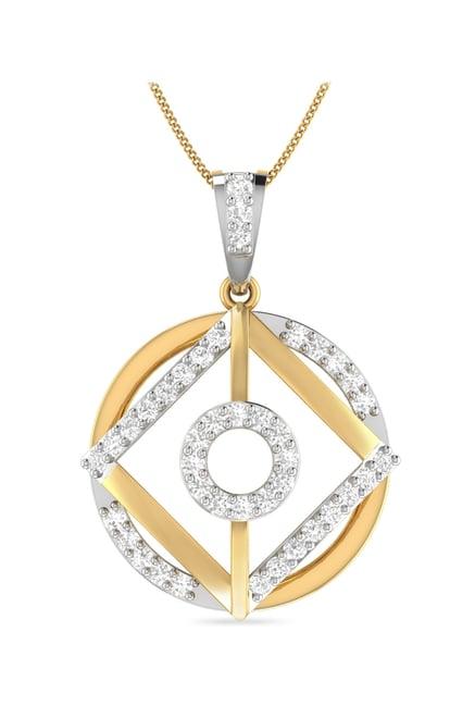 pc jeweller dayus 22 kt gold pendant without chain