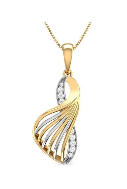 pc jeweller delano 22 kt gold pendant without chain
