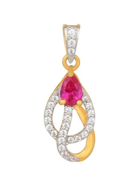 pc jeweller fantina 22 kt gold pendant without chain