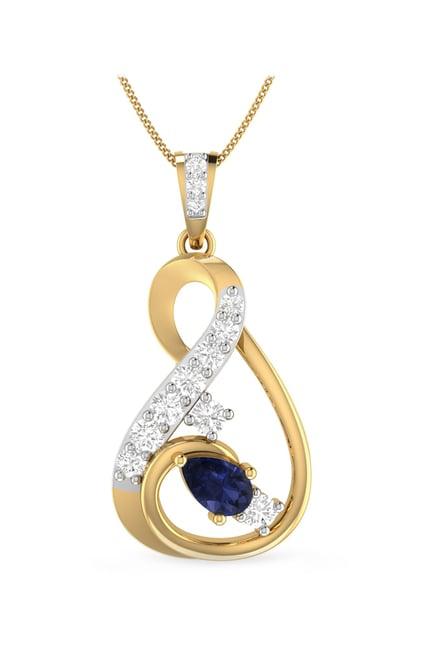 pc jeweller neer 22 kt gold pendant without chain