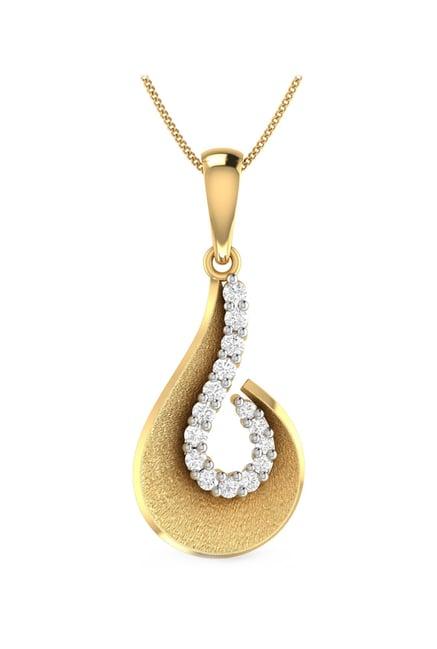pc jeweller padriac 22 kt gold pendant without chain