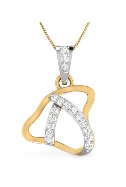 pc jeweller prana 22 kt gold pendant without chain