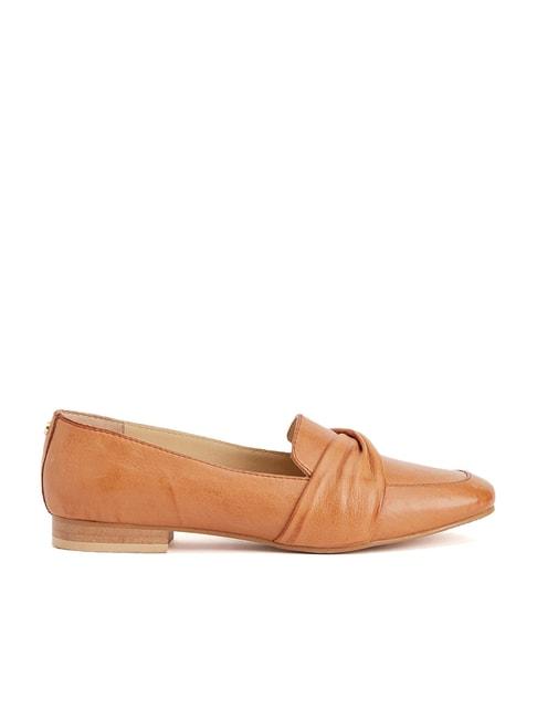 peach flores women's tan casual loafers