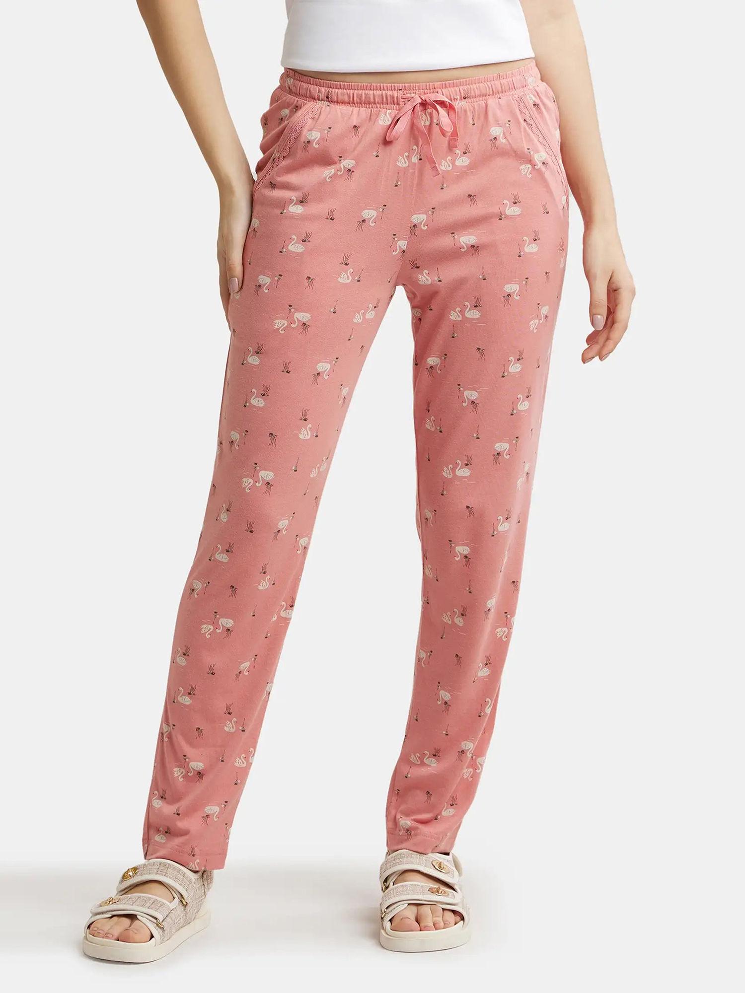 peach blossom assorted prints knit lounge pants - style number - rx09