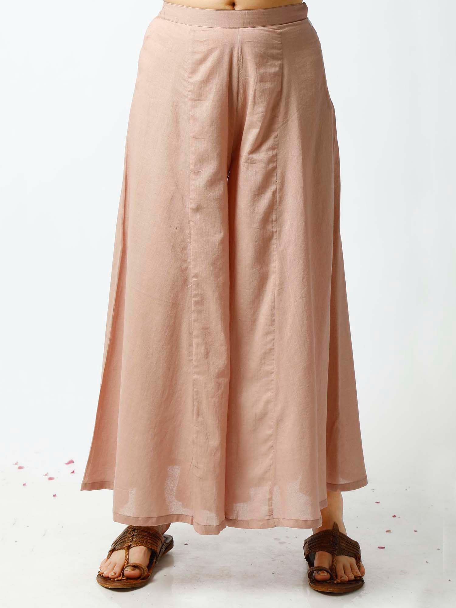 peach coltish cotton palazzo