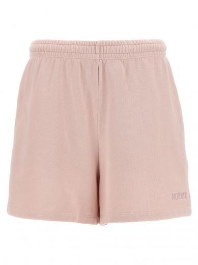 peach elasticated shorts