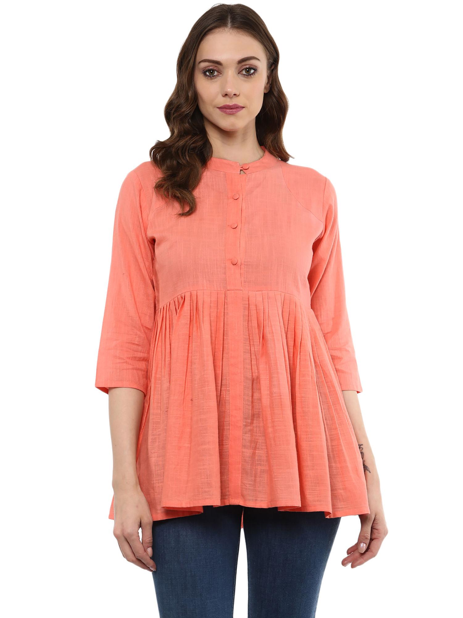 peach flared top