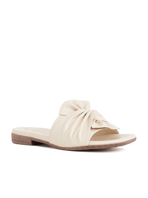 peach flores women's ivory casual sandals