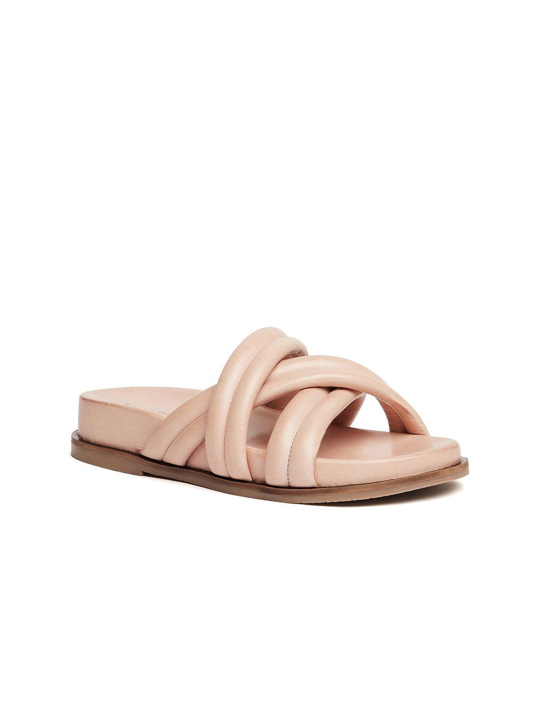 peach flores women nude-coloured ballerinas flats