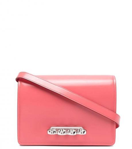 peach four ring small crossbody bag