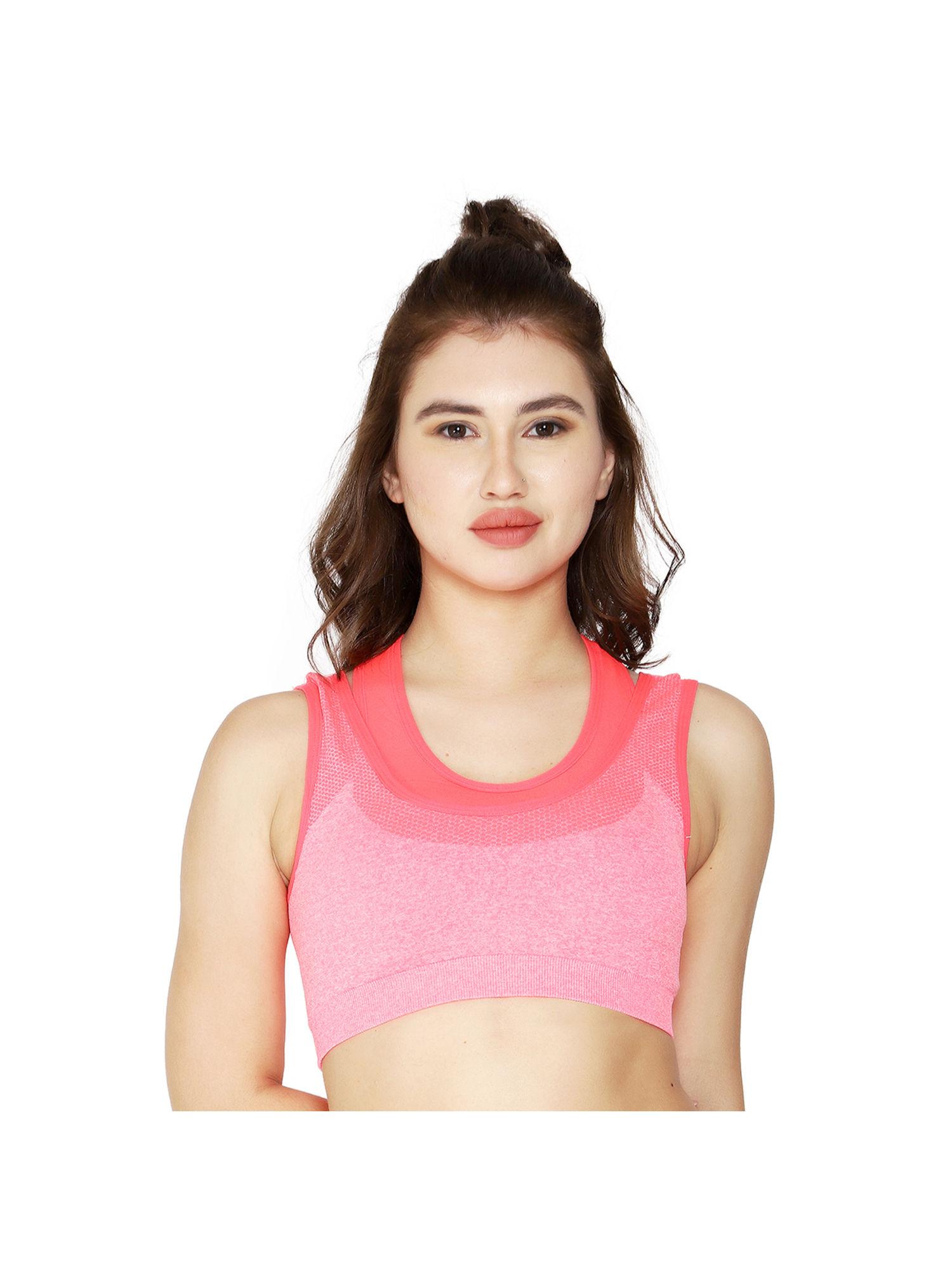 peach gym bra for women