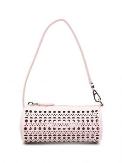 peach light pink tube mini shoulder bag