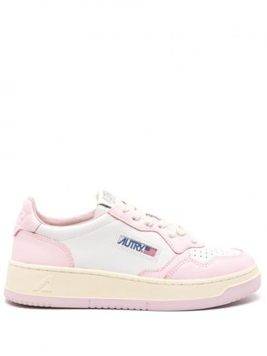 peach medialist low leather sneakers