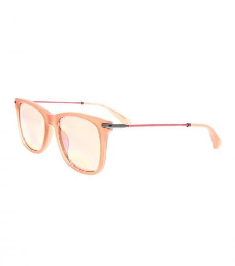 peach round sunglasses