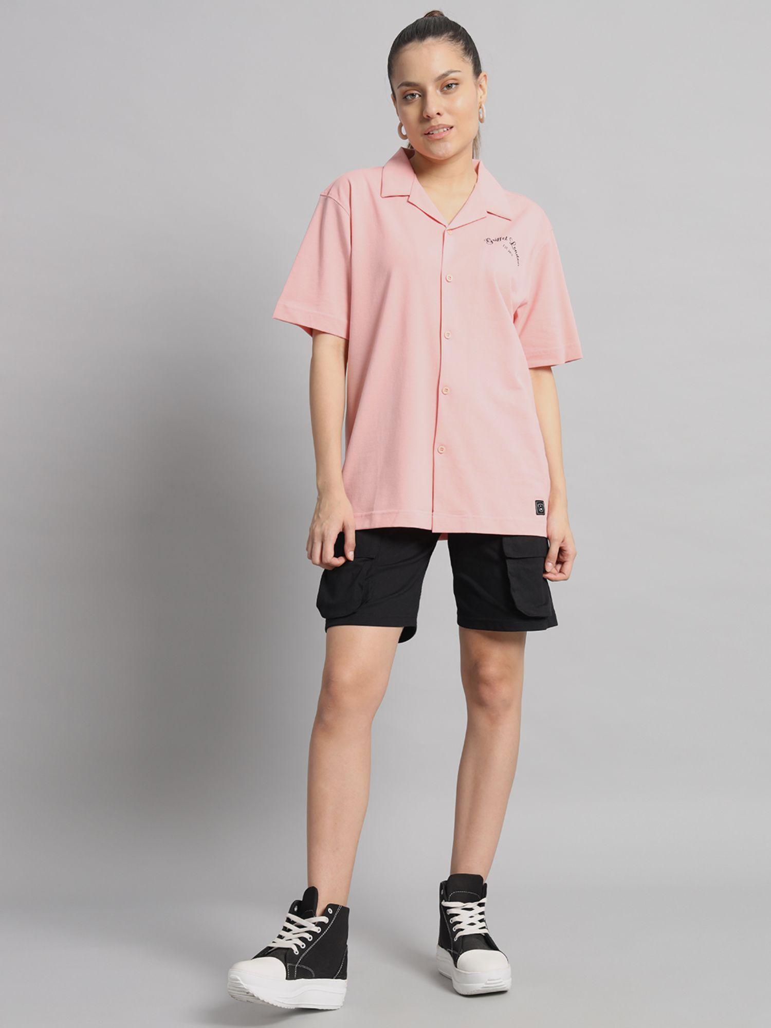 peach shirt and shorts (set of 2)