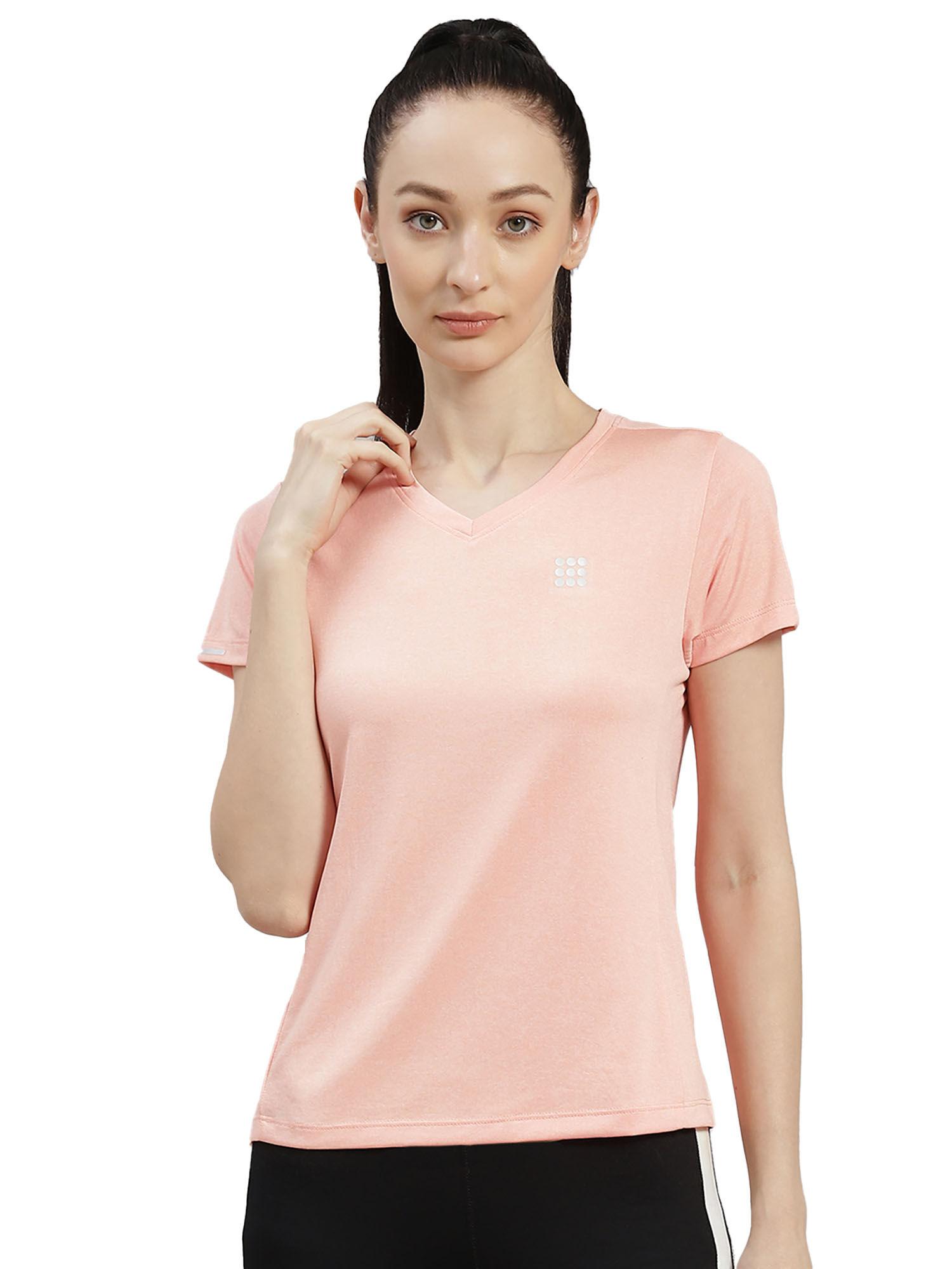 peach solid t-shirt