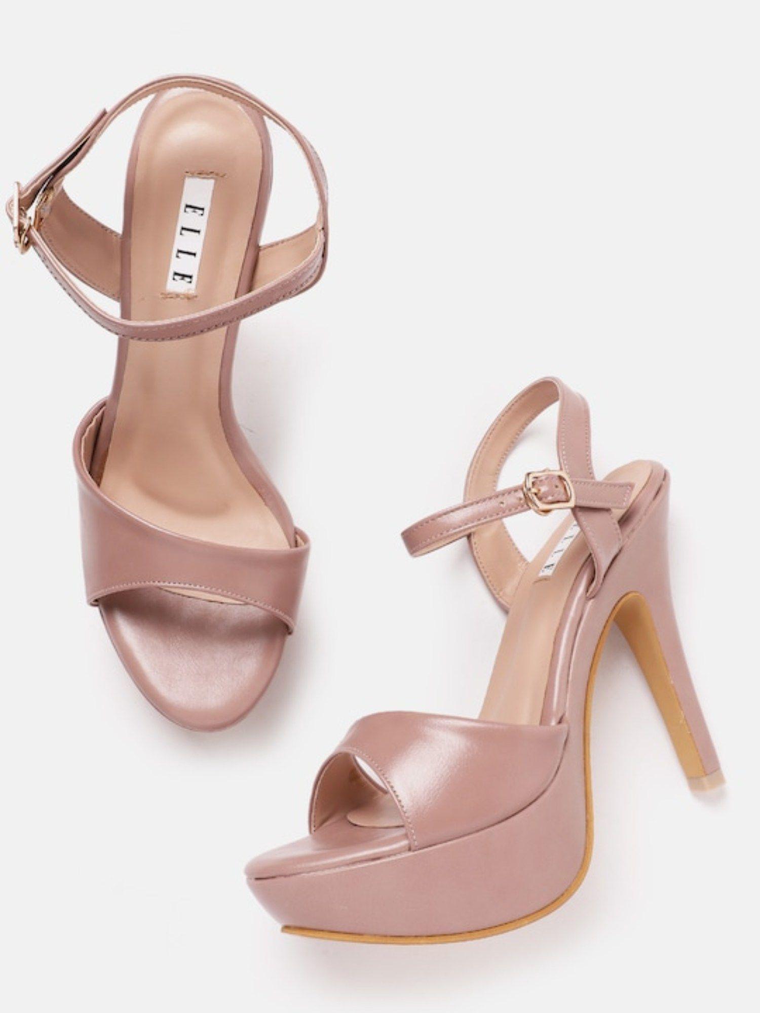 peach women buckle sandals