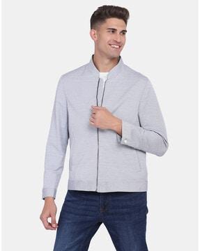 peacoat jacket with zip front closure