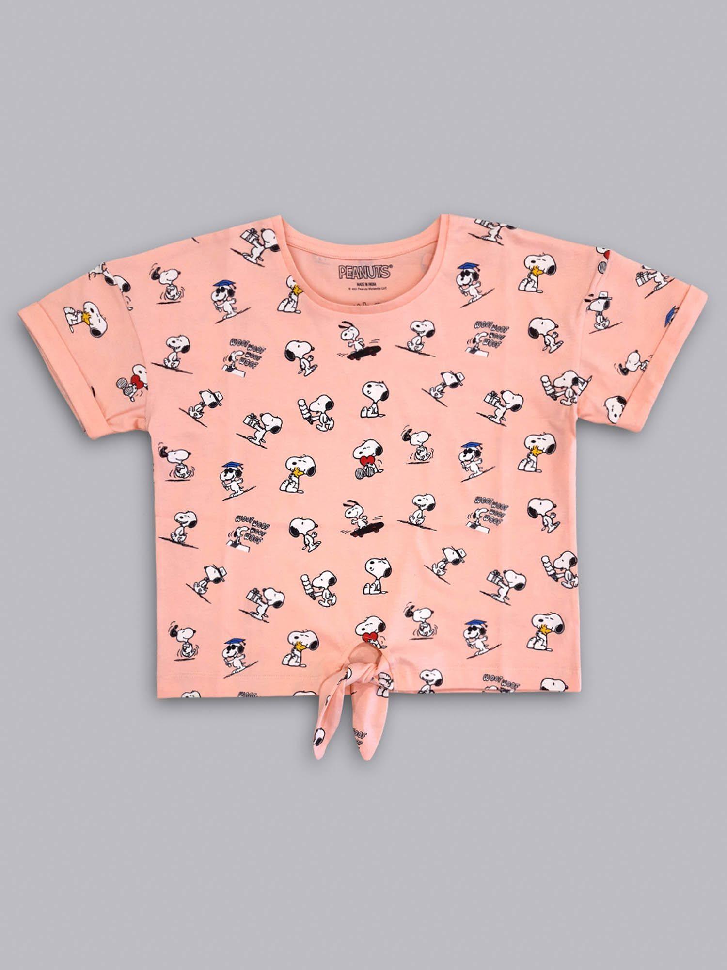 peanuts featured top for girls