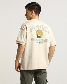 peanuts print interlock crew-neck sweatshirt