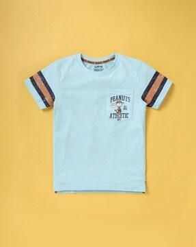 peanuts print round-neck t-shirt