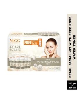 pearl premium facial kit with free rose water toner