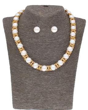 pearl necklace with studs